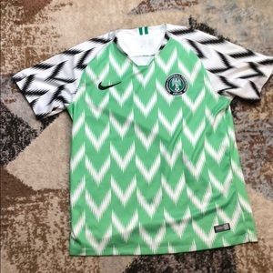 Nigeria World Cup Jersey green black striped Nike